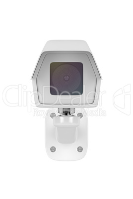 Surveillance camera isolated on white