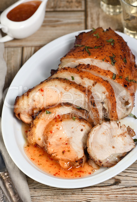 Baked turkey breast