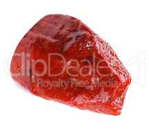 Piece of Boiled and Smoked Meat Isolated