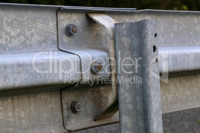 Barrier, designed to prevent the exit of the vehicle from the curb or bridge