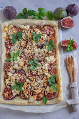 Feigen Flammkuchen