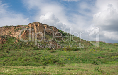 Shell rocks on the coast of Odessa in Ukraine