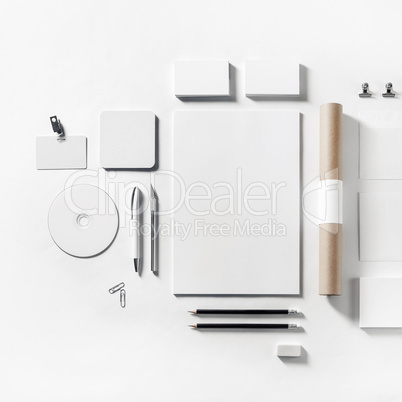 Blank business stationery