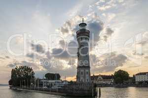 Leuchtturm in Lindau am Bodensee, Deutschland, light house in Li