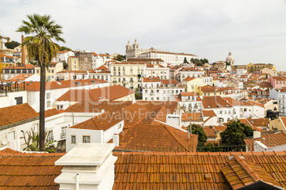 Blick auf die Altstadt, Lissabon, Portugal, view of the old town, Lisbon, Portugalview of the old town, Lisbon, Portugal