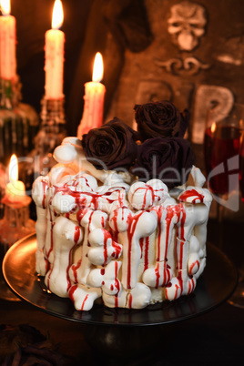 Creepy cake on Halloween