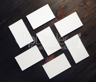 Blank business cards