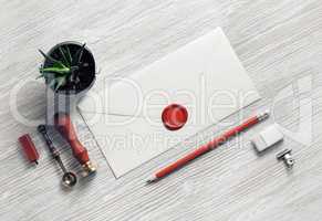 Blank retro stationery