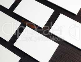 White business cards