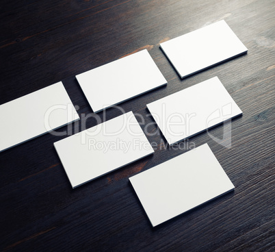 Blank business cards