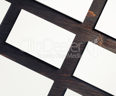 Blank business cards