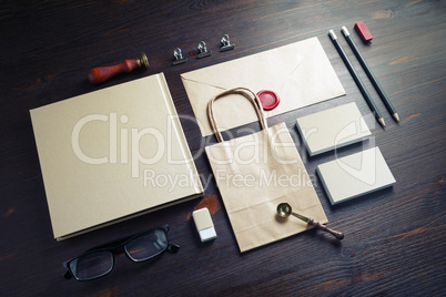 Blank business stationery