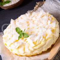 a simple quark coconut cake from the tin