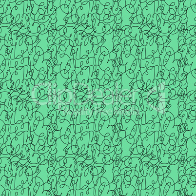 Abstract seamless pattern with chaotic lines