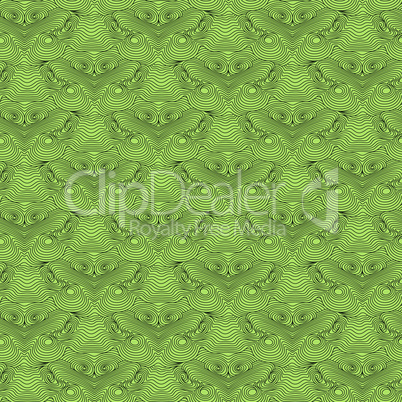 Abstract seamless pattern in green hues