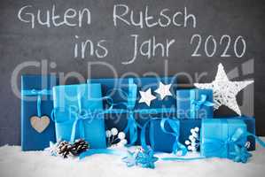 Christmas Gifts, Snow, Guten Rutsch 2020 Means Happy New Year