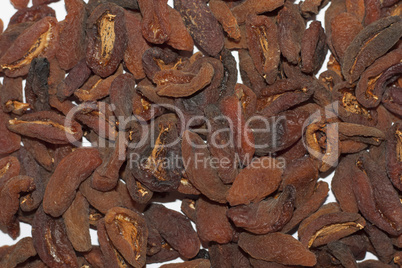 Dried apricots food texture background