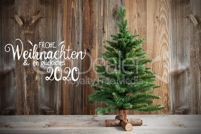 Christmas Tree, Calligraphy Frohe Weihnachten Means Merry Christmas