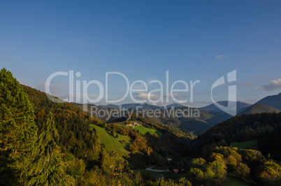 berglandschaft im herbst