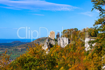 castle Reusenstein at autumn time