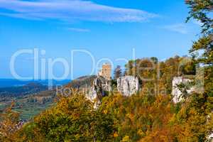 castle Reusenstein at autumn time