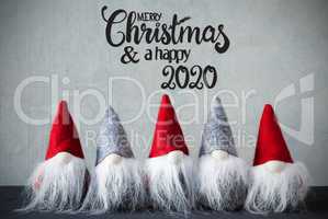 Santa Claus With Hat, Merry Christmas And A Happy 2020