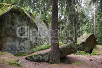 Mühlsteine im Fichtelgebirge