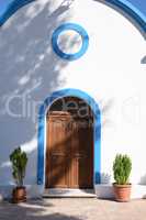 Tür an der Kirche in Kamari, Kos