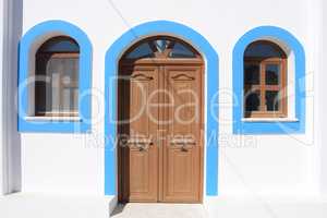Tür an der Kirche in Kamari, Kos