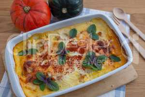 Kürbis Lasagne