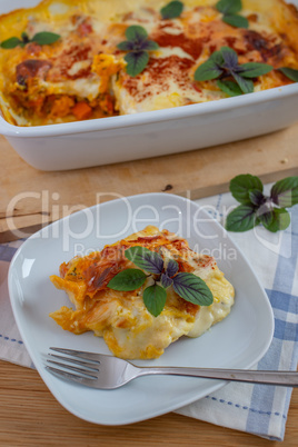 Kürbis Lasagne