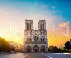 Notre Dame in morning