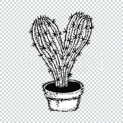 Cactus Heart, Free Hugs vector