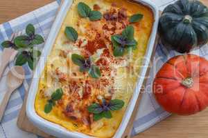 Kürbis Lasagne