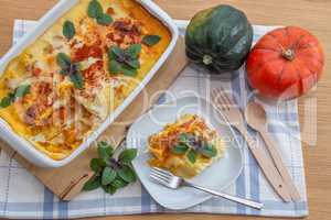 Kürbis Lasagne