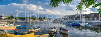 Marina in the resort of Nesebar, Bulgaria