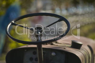 Tractor's steering wheel