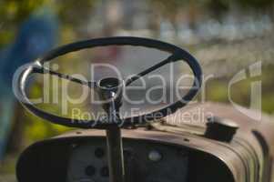 Tractor's steering wheel