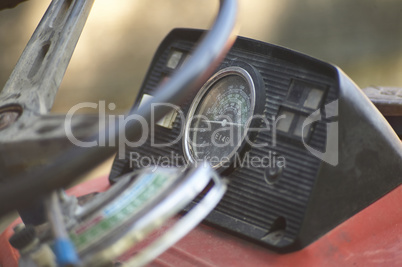 Tractor instrument panel