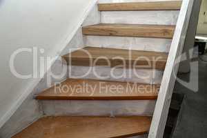 Old stairs in the house are renowed