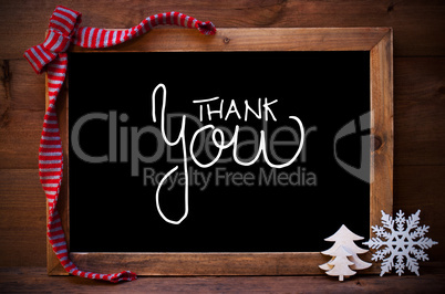 Chalkboard, Christmas Decoration, Tree, Calligraphy Thank You