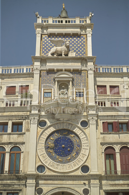 The clock tower in Venice