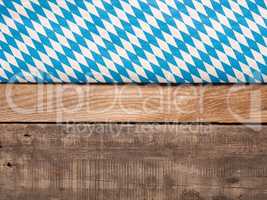Bavarian flag on rustic wood