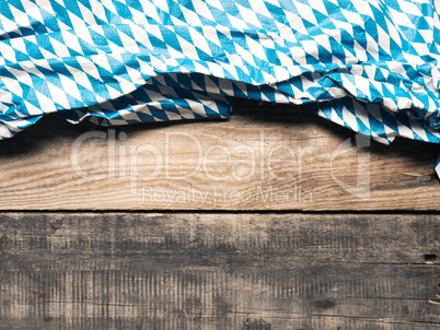 Bavarian flag on rustic wood