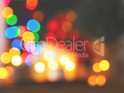 Blurred colorful Christmas lights
