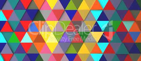 Abstract modern colorful triangle background