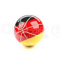 Basketball with the flag of Germany