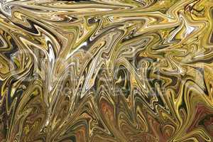 Abstract golden wave background. Gold background. Gold texture.