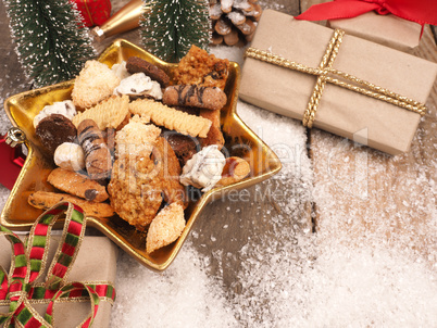 Tasty sweet homemade Christmas cookies