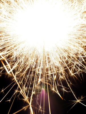 Sparkler on a dark background